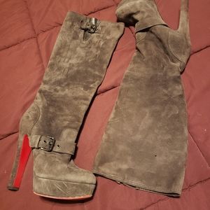Christian Louboutin Brown Suede Boots 150